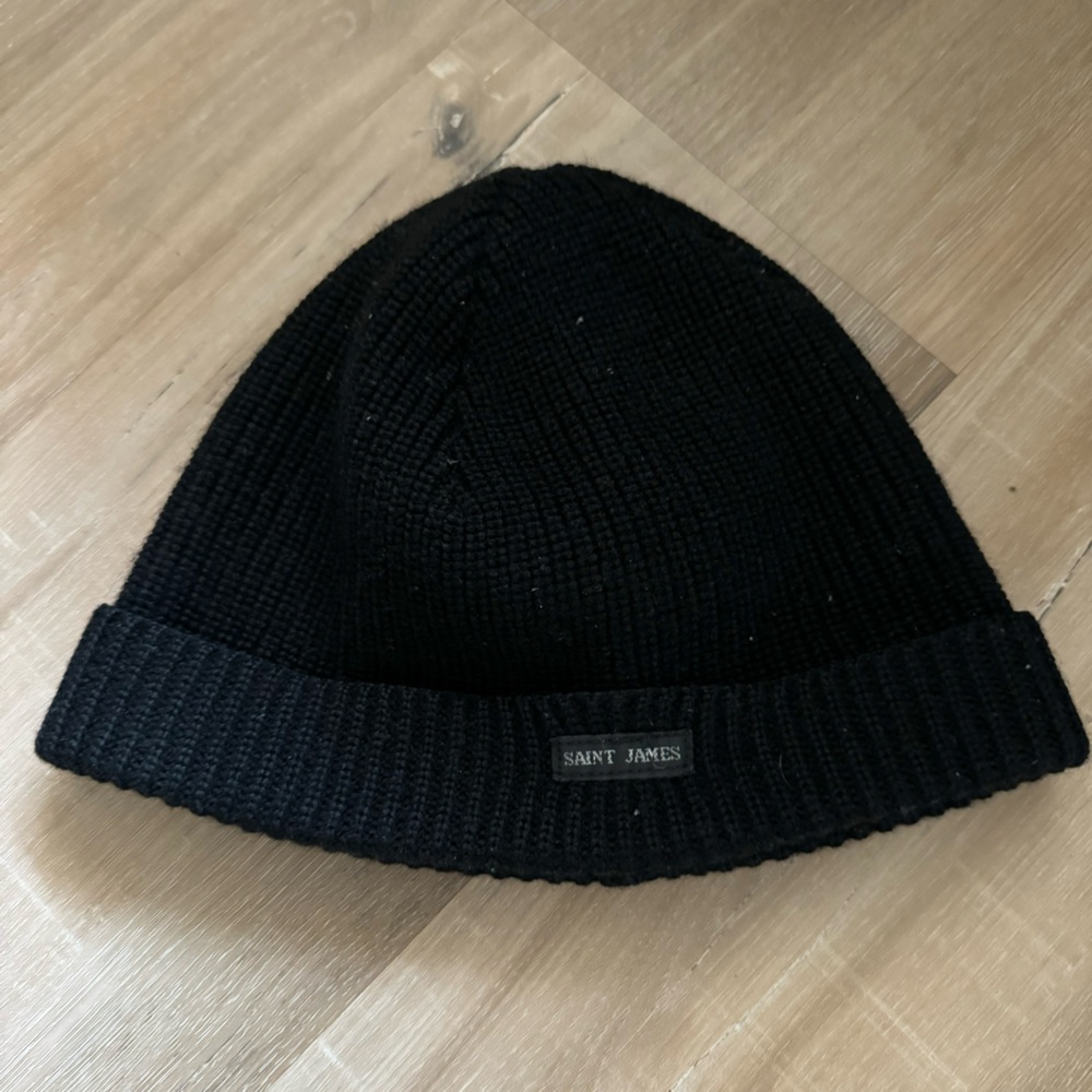 Saint James Black Wool Hat